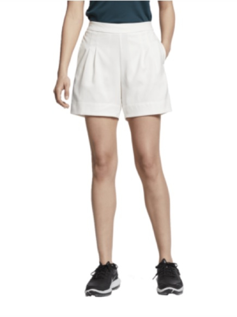 Nike Light Gray Pleated Shorts